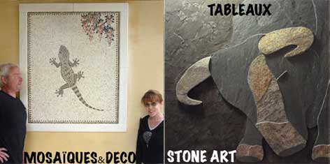 Mosaïques & déco Tableaux “Stone art”